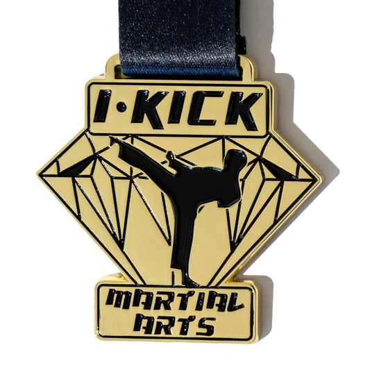 700 70mm x 3mm Custom Martial Arts Medals Full Colour Enamel