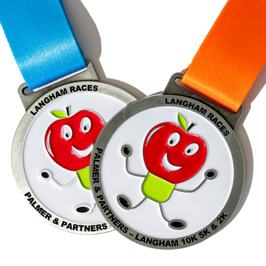 900 50mm x 3mm Custom Marathon Medals Full Colour Enamel